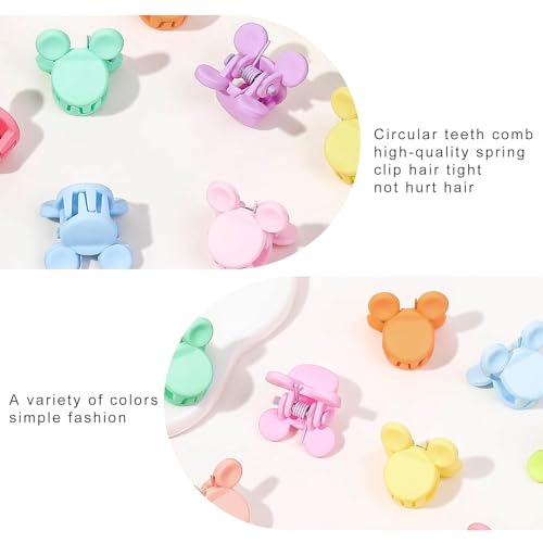 Image of NEOBABY Mini Colorful Cartoon Design Tiny Hair Clip for Multiple Hair Styling | Hair Claws Accessories for Kids Baby Girls and Women's Multicolors (Pack of 24)