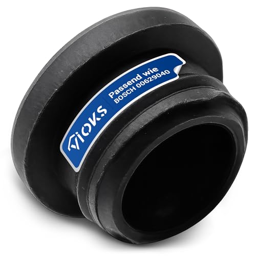 VIOKS Tapa de cierre para depósito de agua de repuesto para Bosch Siemеns 00629040 629040 cubierta de depósito de agua negra tapa de goma superior tapón para depósito de agua en secadora secadora