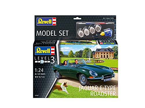 Revell Jaguar E-Type Roadster Modelo 1:24 miniatura 2