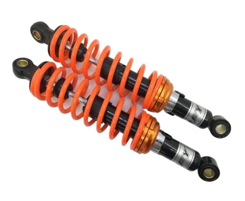 Amortisseur d'air universel pour moto de 320mm avec finition ressort orange haute résistance