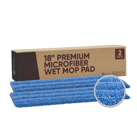 Microfiber Wholesale 18" Wet Mop Pads (2-Pack)