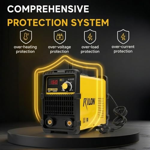 Image of RILON ARC 235GE Welding Machine | 235A IGBT Inverter ARC /MMA Welder | Authorised Indian Distributor | RI CHIP Control | Hot Start + Arc Force | For 2.5mm & 3.2mm Electrodes | 6 Month Service Warranty