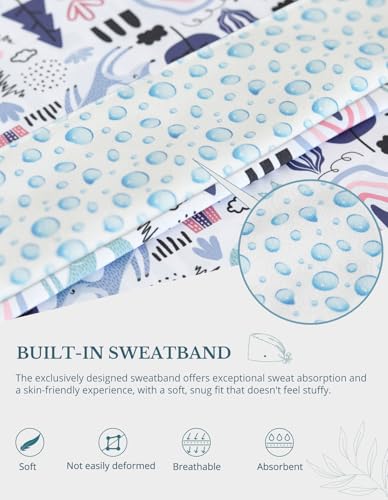 Image of Scrub Caps for Men and Women with Buttons, Classic Surgical Caps | Double-Sided Printed, Adjustable,Long Hours, Sweatbands, Fabric Help Reduce Static Buildup