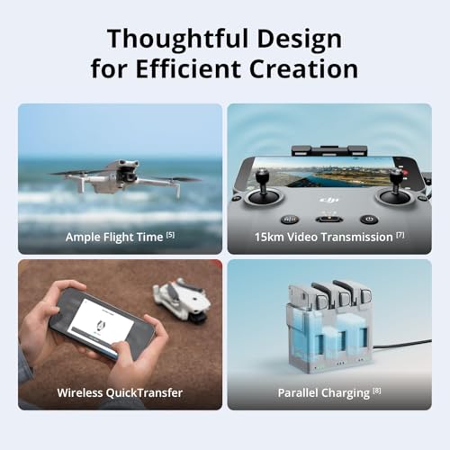 DJI Lito 1 Two-Battery Combo, Beginner-Friendly 4K Camera Drone, Obstacle Sensing, Suitable for Adults, Lightweight & Foldable, ActiveTrack, 4K Video & 8K Image, C0 (Lito 1 Two-Battery Combo Bundle)