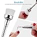 Makartt Cuticle Nail Drill Bit Set 7Pcs 3/32'' Under Nail Cleaner Cuticle Clean Nail Bit File Nail Art Tools for Manicure Pedicure B-23