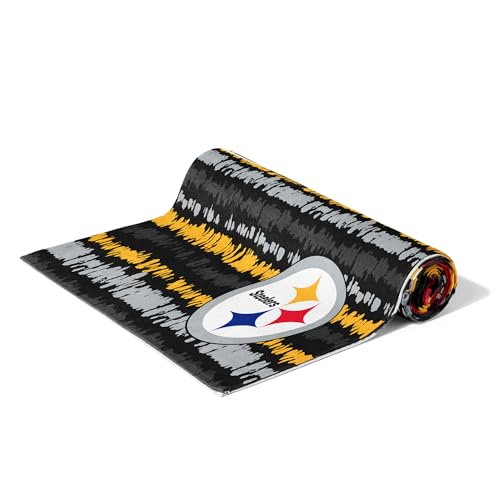 Image of Northwest NFL Pittsburgh Steelers Oversized Microfiber Beach Towel, 60 x 70 Inches - Quick Dry, Sand Resistant, Lightweight, Highly Absorbent, Shibori Design