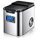 Produktbild Yabano Eiswürfelmaschine /12kg Eiswürfel /6-8 Minuten Produktionszeit/leise /2L /150 W /2 Eiswürfel-Größen/Edelstahl/eiswürfelbereiter/icemaker/ohne Wasseranschluss