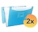 Produktbild Elba Urban Fächermappe A4, aus Kunststoff, 8 Fächer, transparent, blau, 2er Pack, 400141915