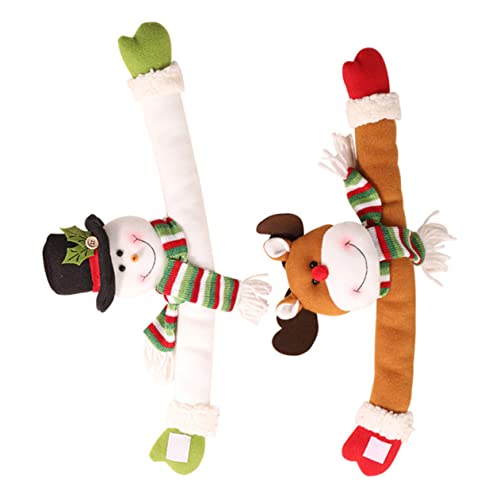 RORPOIR 2pcs Christmas Curtain Tiebacks Snowman Elk Design Holdbacks for Holiday Decorations Cute Curtain Buckles for Home Decor for Christmas