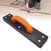 MotiveTech Tapping Block for Vinyl Furniture Flooring Sturdy Floor Knock Block with Nonslip Handle Laminate Flooring Tool, Orange
