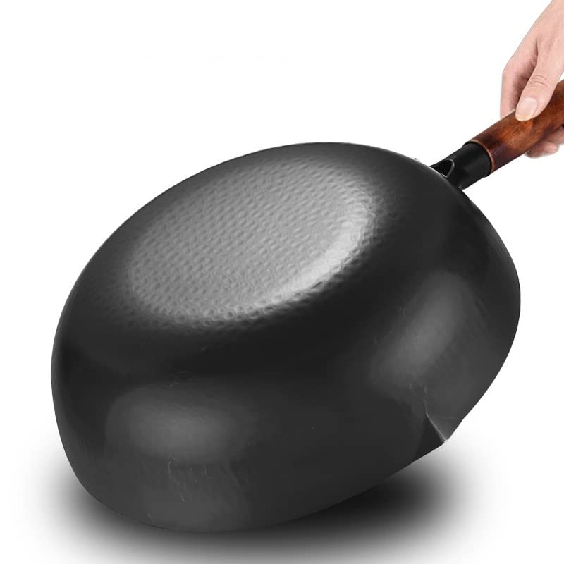 Wok de Acero al Carbono Fondo Plano 32 cm miniatura 4