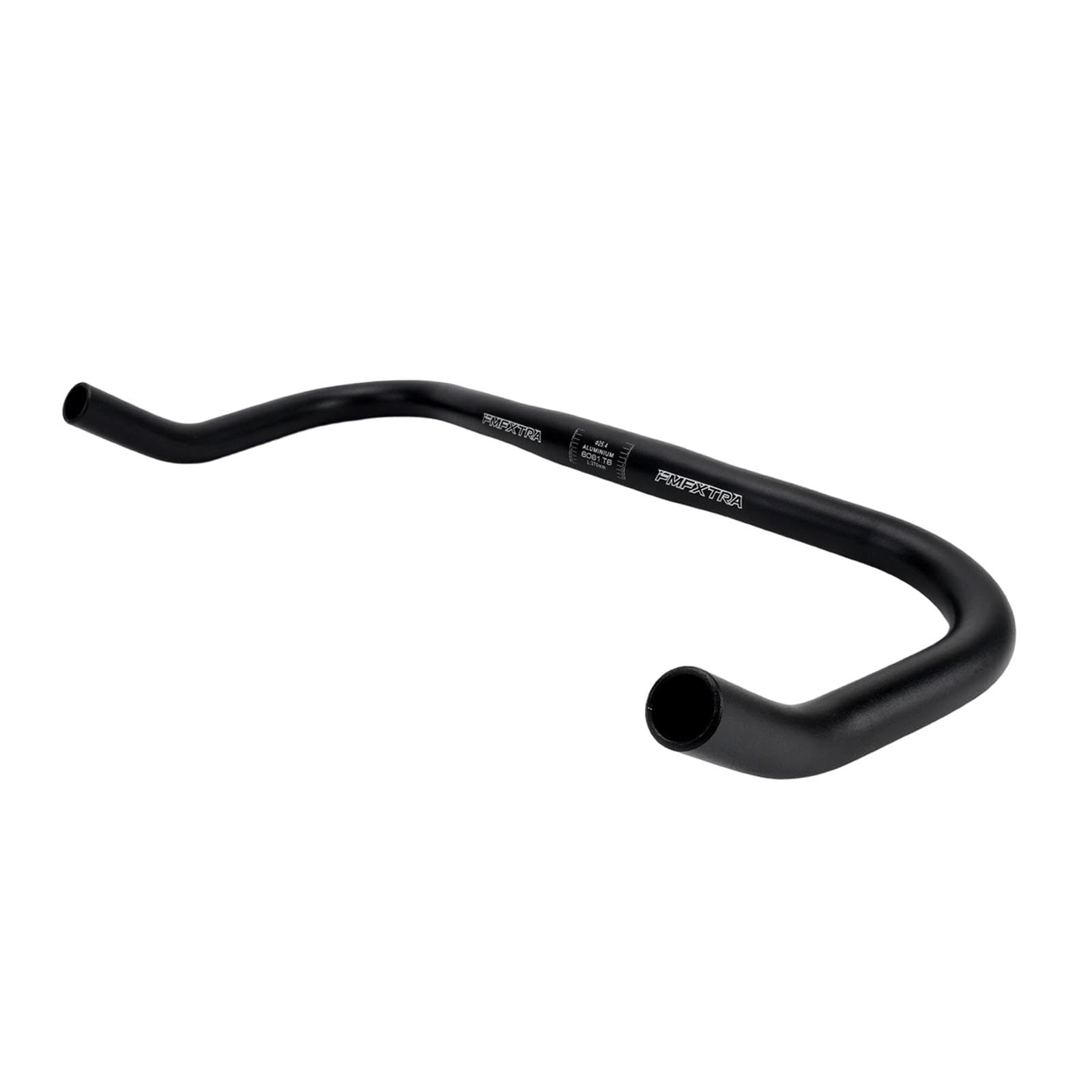 Ronyme Bullhorn Handlebar Replace Part Lightweight Outdoor Riding Travel Aluminum Alloy Handle Bar Accessories, 25.4x370 mm