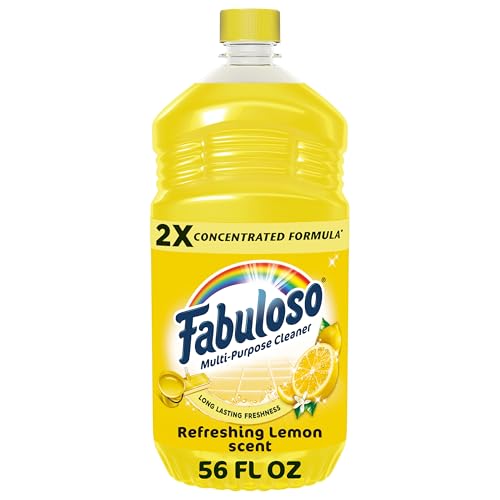 Fabuloso Multi-Purpose Cleaner, 2X Concentrated Formula, Refreshing Lemon Scent, 56