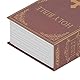 HAOX Buchsafe mit Zahlenschloss, Diversion Book Safe Aufbewahrungsbox, für Schmuck, Geld und Bargeld, Ausgehöhltes Buch mit Verstecktem Geheimfach（Rot）