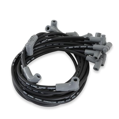 MSD 35593 Super Conductor Spark Plug Wire Set, Black