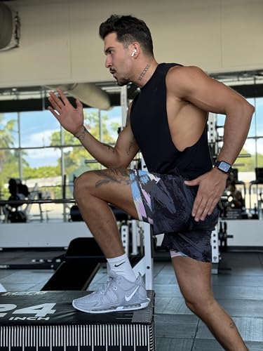 Image of maamgic Mens 5 inch Gym Running Shorts for Men 2 in 1 Quick Dry Workout Athletic Shorts