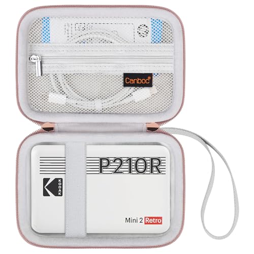 Sac Kodak Mini Shot 2 Retro antichoc avec compartiment maille pour accessoires photo, blanc