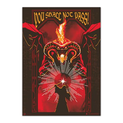 Grupo Erik Poster El Señor de los Anillos, Brilla en la oscuridad   Laminas decorativas 50x70cm a todo color | Posters para pared   Decoración habitación El señor de los Anillos