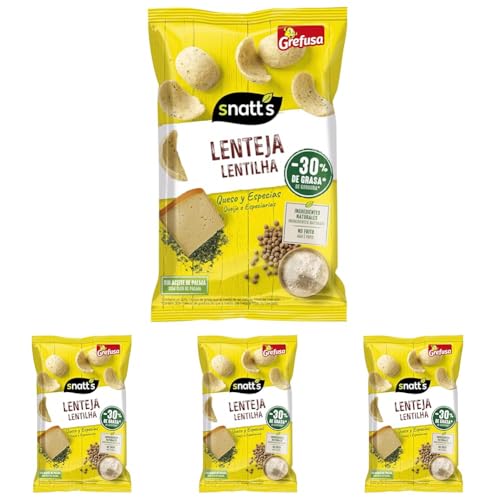 Snack de Lenteja, queso y especias 90gr (Paquete de 4)