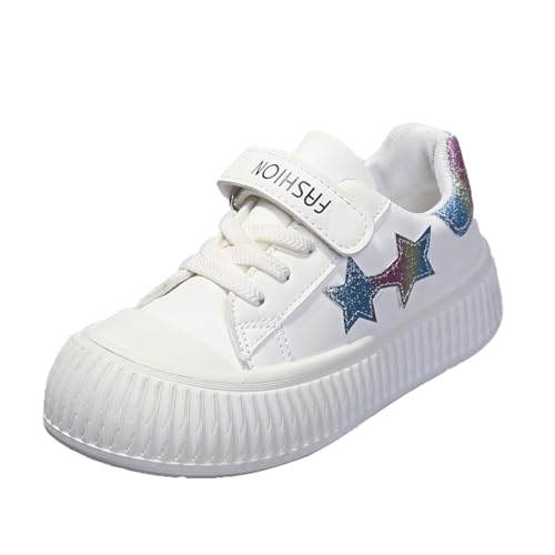 Children's Star Pattern Sneakers – Lightweight Lace-Up Running Shoes for Kids, Comfortable Outdoor Walking Shoes, Anti-Slip and Wear-Resistant