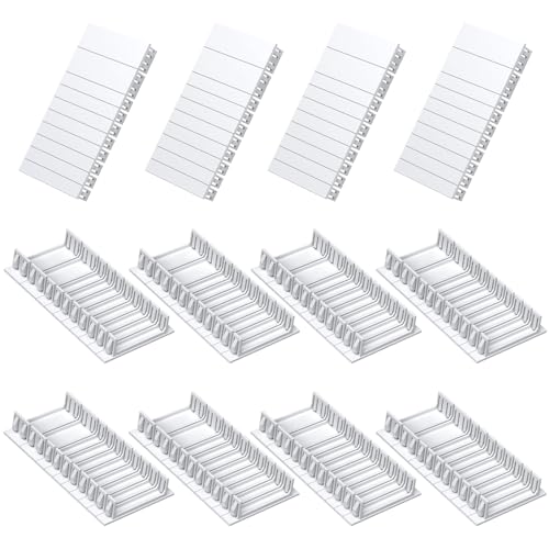 EYPINS 12PCS Tapas Cuadro Eléctrico 6 Módulos, Tapas Ciegas para Carril DIN, Protección contra Polvo, Extraíbles y Combinables sin juntas, Compatible con Cajas de Distribución Comunes