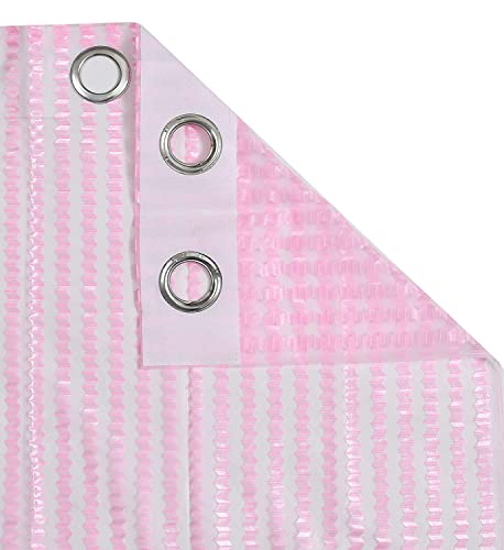 Image of HOME UTSAV 1 Piece Sheer Premium Tissue Net Polyester Curtains for Window 6 Feet, Baby Pink