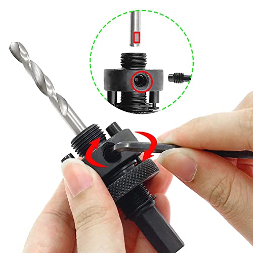 Image of 7-1 /4 Inch Hole Saw with Arbor, 1.2 Inch Cutting Depth | Heavy Duty, HSS Bi-Metal, For Wood Cornhole Boards Plastic Drywall & Thin Metal, Smoothly Cutting