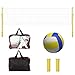 Outdoor Badminton and Volleyball Post with Volleyball Net/Badminton Net for Backyard Beach Lawn