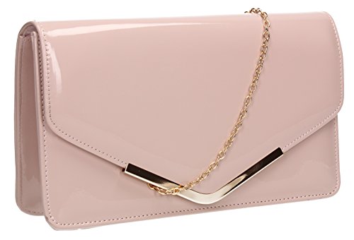 kaçakçılık Yumurta varil pochette rosa cipria vernice - lidzart.com