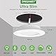 DYKUWEY 4er Set LED Einbaustrahler 12V 3W, einbaustrahler LED flach Bohrloch 55-58mm und 14mm Flache,Led Spot 12V IP44 Dimmbar Deckenspot,Möbeleinbauleuchte Einbauspots (Weiß,Warmweiß 3000k)