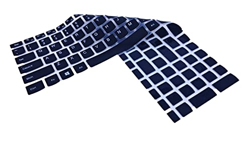 Image of Saco Keyboard Protector Silicone Skin Cover Compatible with Lenovo G50-80 80E502UKIN 15.6-inch Laptop - Black