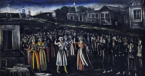 Festival de l'église art géorgien Niko Pirosmani Toile Murale 60x90cm