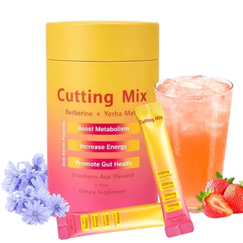 Cutting Drink Mix Drink Mix Berberine Yerba Mate D-Rink Mix Berberine Yerbas Mate Botanical Fibre & Yerba Mates Blend Vegan Daily Wellness D-rink Mixs Non-GMO