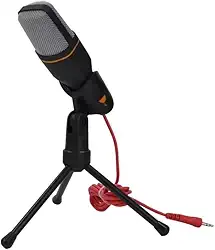 Microfone Condensador para PC com Tripé e Cabo P2