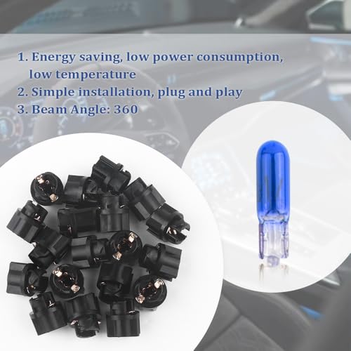 20 unidades bombillas halógenas T5 para tablero automotriz miniatura 5