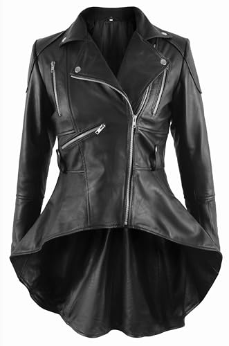 Peplum Jacket for Women - Real Women Leather Jacket - Peplum Leather Jacket for Women
