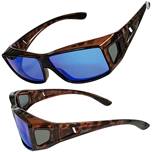 冒険王 (BB-01) ブルーライトカット ミラー 偏光 サングラス メガネの鯖江 視泉堂 ヒートホーク ファイバビュー (ブラウン)