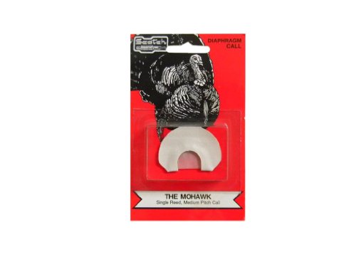 Pete Rickard's Scotch The Mohawk White Single Reed Turkey Diamphragm Mouth Call, 2365