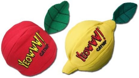 Yeowww! 100% Organic Catnip - Mini Produce Pack for Cats : Lemon and Apple