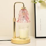 SupBri Candle Warmer Lamp with Timer, Adjustable Height and Dimmable, Birthday Christmas Gifts for Women, Mothers Day Gifts for Mom, Unique House Warming Gifts New Home Decor(Pink)
