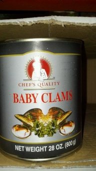 Chef's Quality Whole Baby Clams 28 Oz (6 Pack)