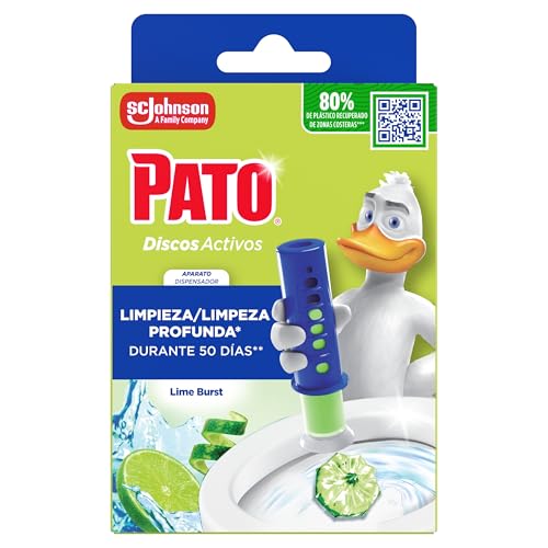 Pato - Discos activos para WC, aparato y recambio, Lima, 6 discos