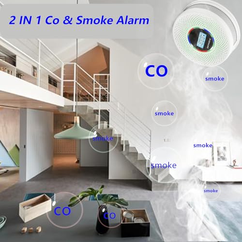 Yfwsrecinoe JZA-540COM 3 Pack Upgraded Combination Smoke And Carbon Monoxide Alarm Detector thumb #3
