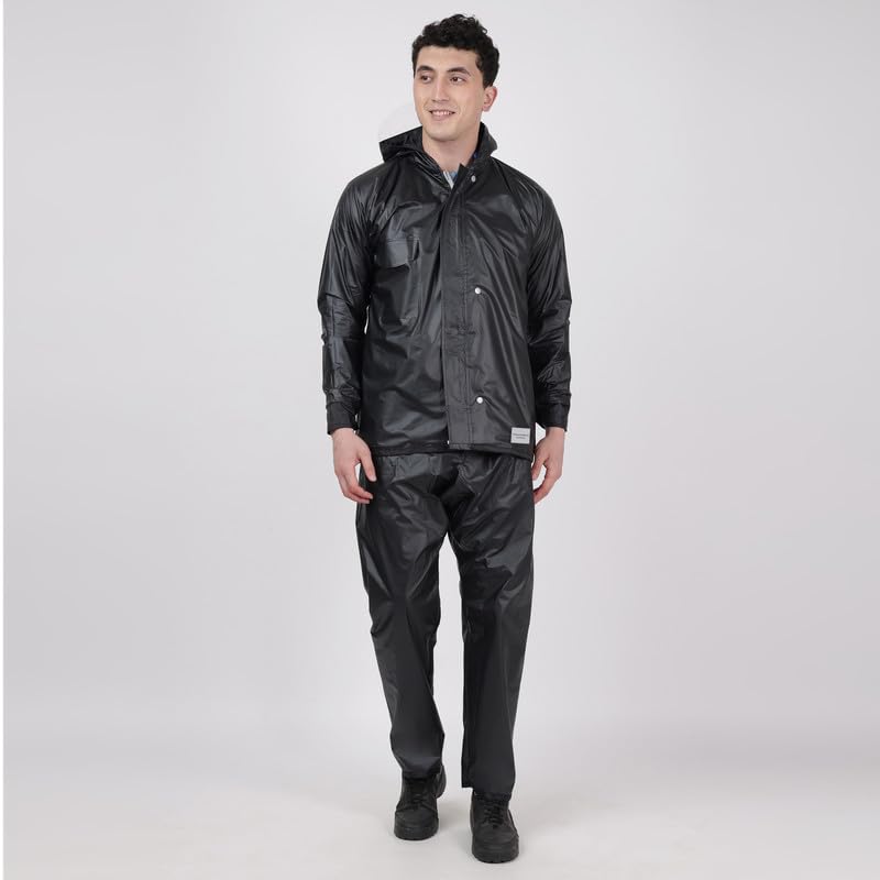 Image of Indian Terrain Men's Rain Coat with Pant waterproof and heavy duty