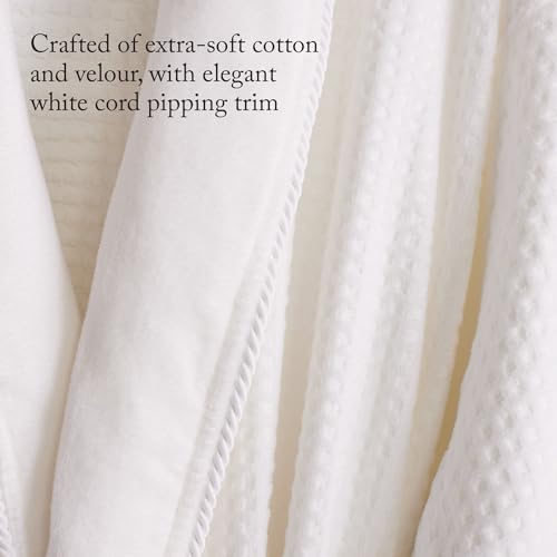 The Ritz-Carlton Waffle Terry Velour Robe - One Size Fits Most - White2