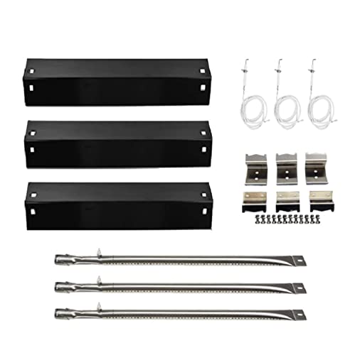 BBQ Future Grill Parts Kit Ersatzteile für Chargriller 3001 3030 4000 5050 5072,5252, 5650 Grill Modelle, Grill Burner Tube, Hanger Brackets, Heizplatten, Elektronischer Zünder
