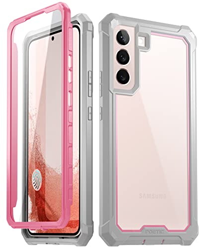 Poetic Guardian Case for Samsung Galaxy S22+ Plus 5G 6.6" (2022) [6FT Mil-Grade Drop Tested], Built-in Screen Protector Work with Fingerprint ID, Full Body Rugged Shockproof Cover Case, Black/Clear