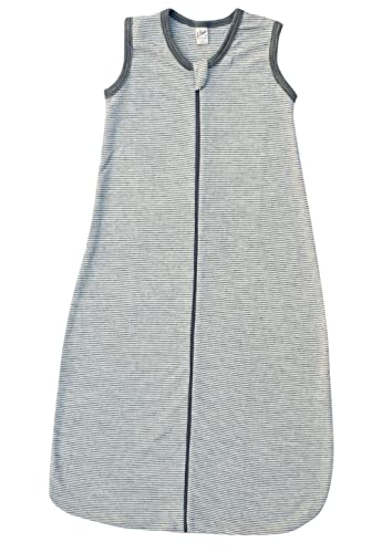 Lilano, Schlafsack Ringel ohne Arm, 70% Wolle (kbT), 30% Seide, 210 gr./m² (Hellgrau /Natur, 3 (110 cm)) Cover