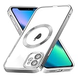 ZCDAYE Case for iPhone 11, iPhone 11 Phone Case Compatible with Wireless Charging,Silver Edge Electroplated Transparent Soft TPU Shockproof Case Cover for iPhone 11(6.1 inches) - Silver