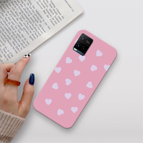 Image of COLORflow Back Cover Compatible with Vivo Y21 2021 / Y33s / Y21s | Heart Celestial Color Customized Back Cover Compatible with Vivo Y21 2021 / Y33s / Y21s